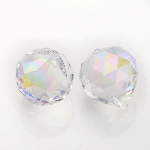 Glass Suncatcher Crystal Round 20mm Rainbow - Alberta Bead Store