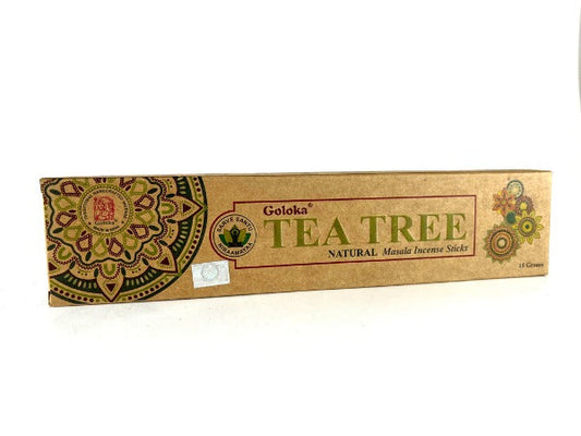 Goloka Organika Tea Tree Incense - Witches Ink LTD - O/A Crystals and Sun Signs