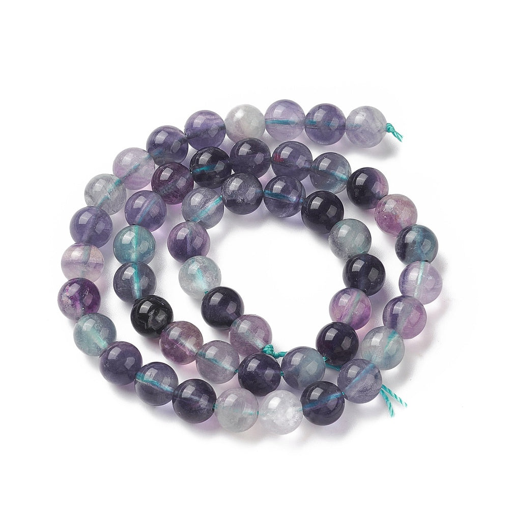 Perle de pierre gemme de fluorite