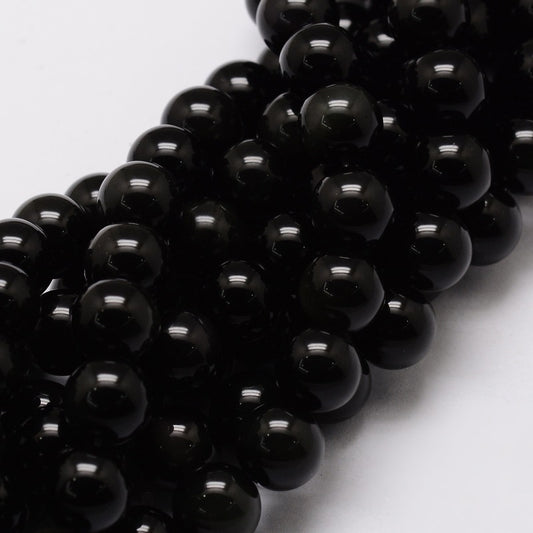 Obsidian Gemstone Bead
