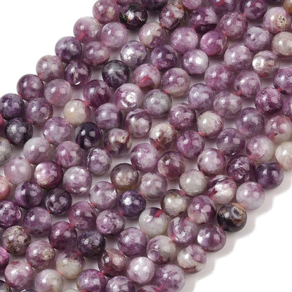 Perles de lépidolite
