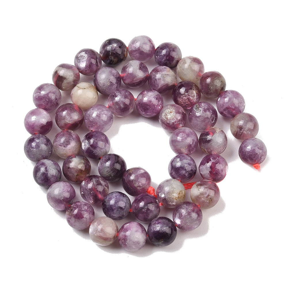 Perles de lépidolite