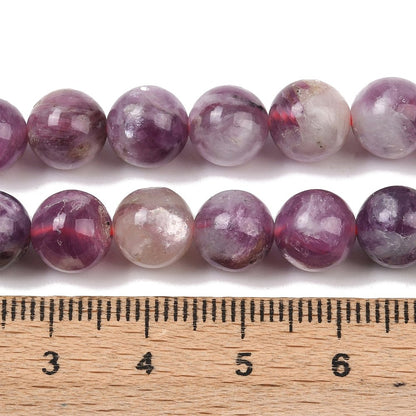 Perles de lépidolite