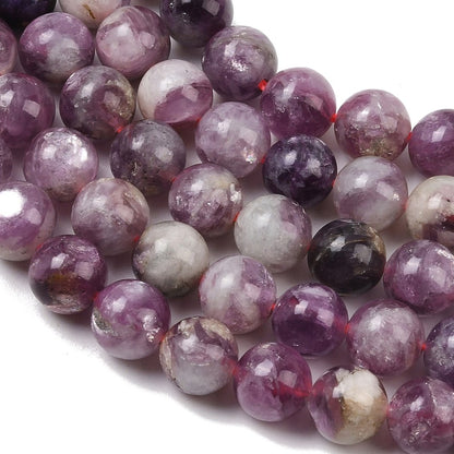 Perles de lépidolite