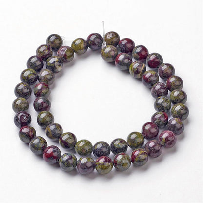 Dragon Bloodstone Gemstone Beads