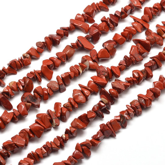 Red Jasper Gemstone Chip Bead
