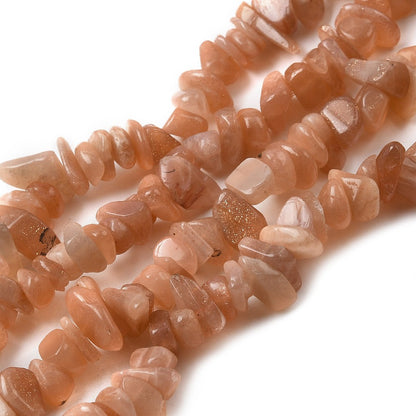 Sunstone Gemstone Chip Bead