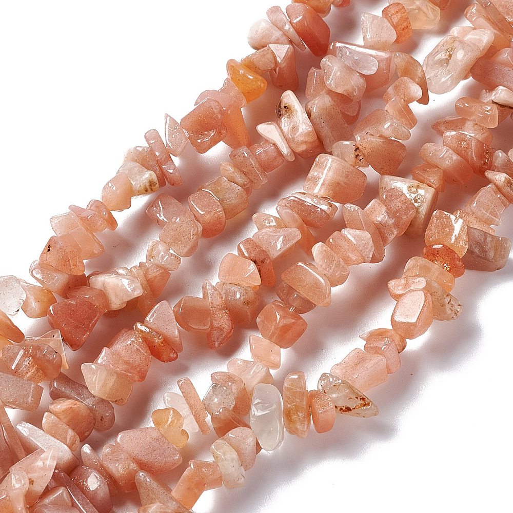 Sunstone Gemstone Chip Bead