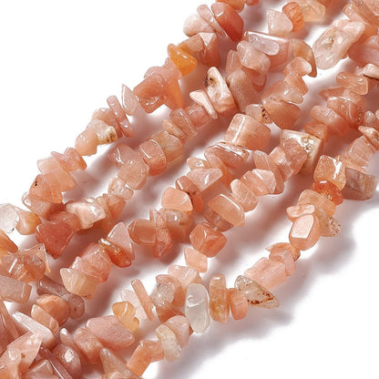 Sunstone Gemstone Chip Bead
