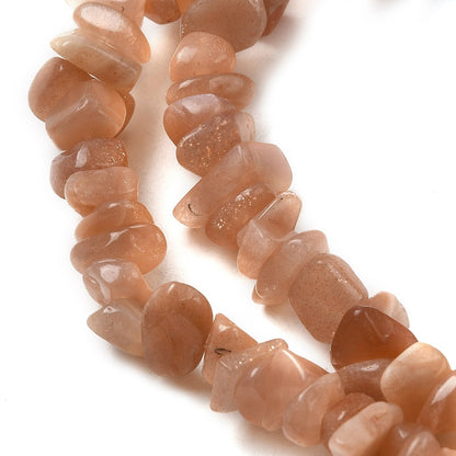 Sunstone Gemstone Chip Bead