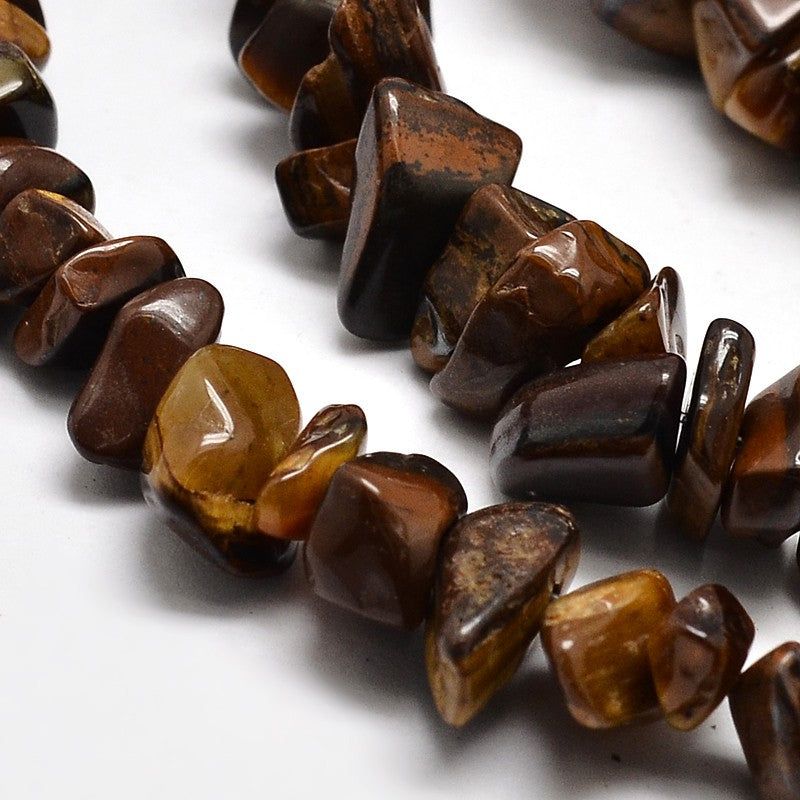 Tiger Eye Gemstone Chip Bead