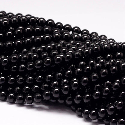 Black Tourmaline Gemstone Beads