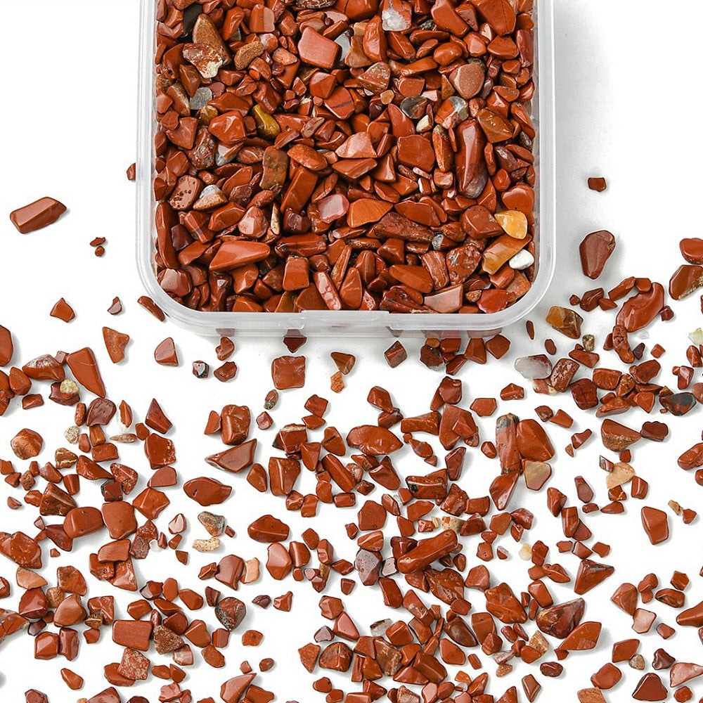 Red Jasper Gemstone Chip Beads No Hole 50g