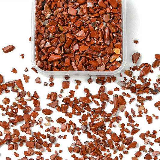 Red Jasper Gemstone Chip Beads No Hole 50g