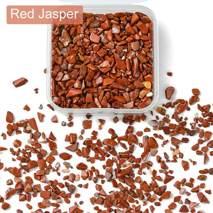 Red Jasper Gemstone Chip Beads No Hole 50g