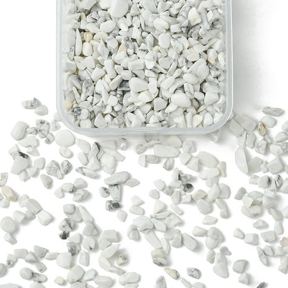 Howlite Gemstone Chip Beads No Hole 50g