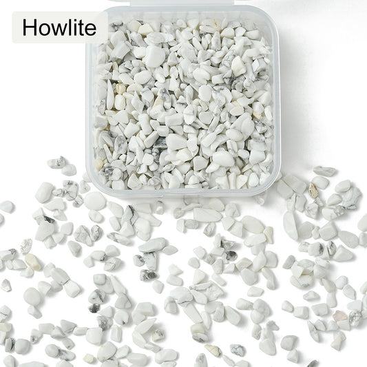 Howlite Gemstone Chip Beads No Hole 50g