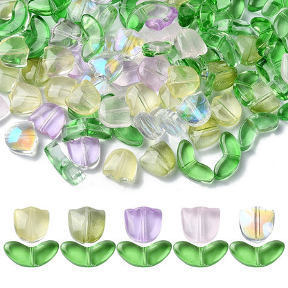 Glass Tulip Bead Mixed 50pc - Alberta Bead Store