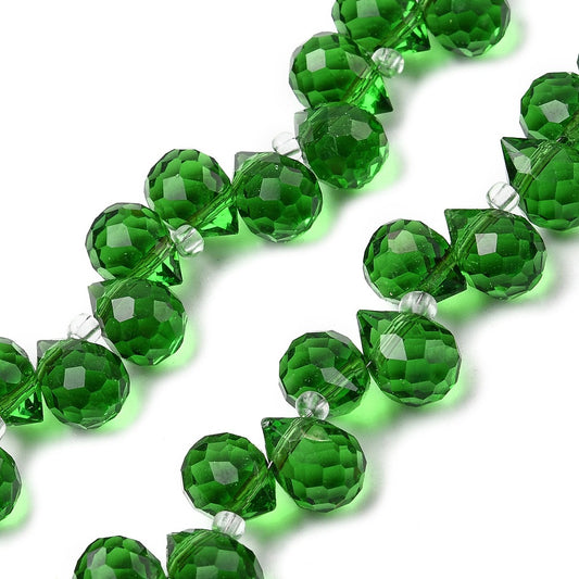 Glass Bead Teardrop Top Drilled 10.5x8mm