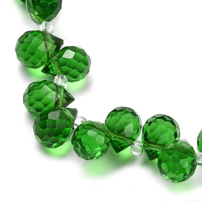 Glass Bead Teardrop Top Drilled 10.5x8mm
