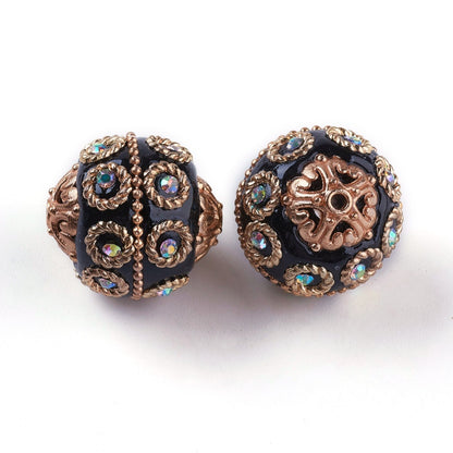 Indonesia Bead Black/Gold