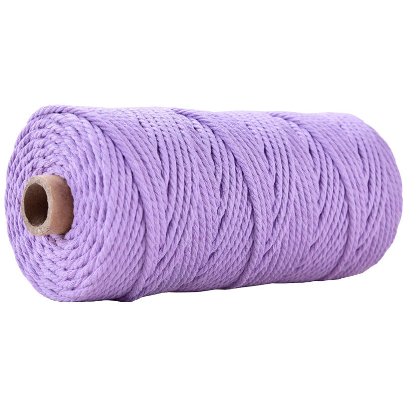 Macrame Cotton Cord Lilac 3MM Twist 100M