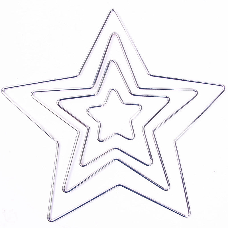 Silver Star Iron Hoop 4" - Alberta Bead Store