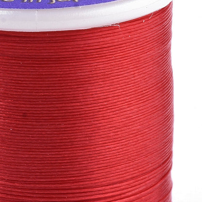 Beading Thread Nylon 0.1MM Red 50m - Alberta Bead Store