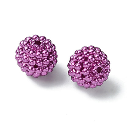 Acrylic Berry Bead Purple 12MM 1pc