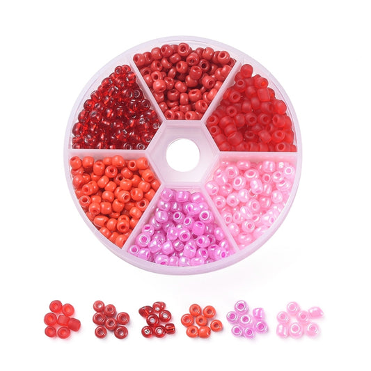 Glass Seed Bead Reds Kit  6/0