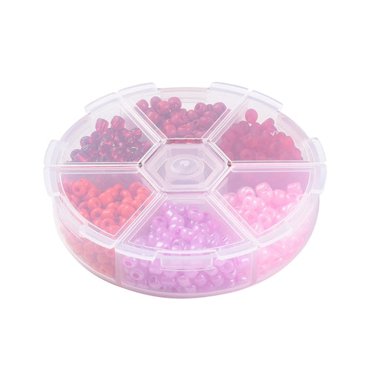 Glass Seed Bead Reds Kit  6/0