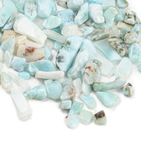 Larimar Gemstone Chip Beads No Hole 100g