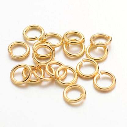 Open Jump Ring Golden Color 6MM 18 Gauge 90pc/10g