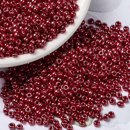 MIYUKI Seed Bead Red Luster 8/0