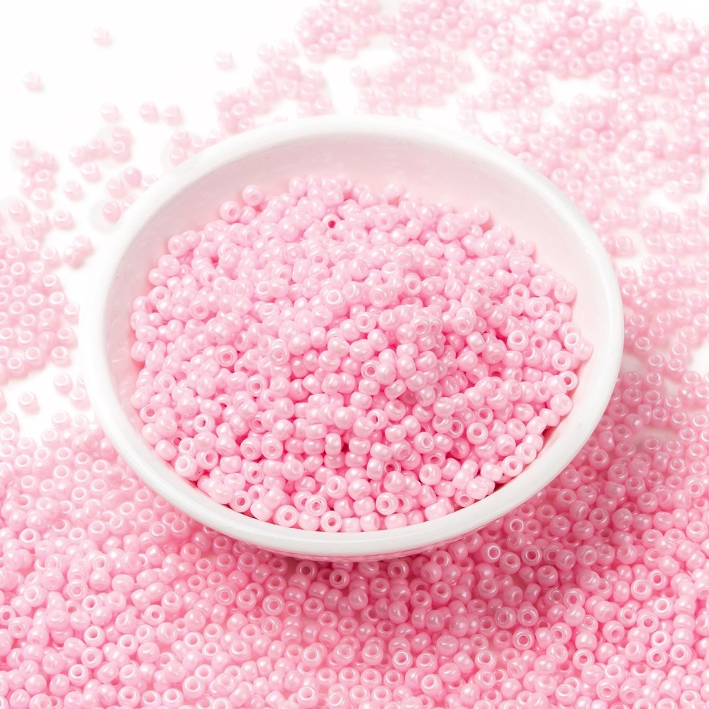 MIYUKI Seed Bead Baby Pink Luster 8/0