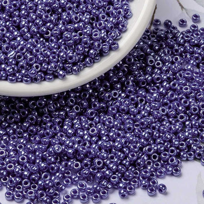 MIYUKI Seed Bead Cyan Blue Luster 8/0