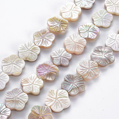 Shell Bead Flower 11x14mm hole 0.6mm 1pc