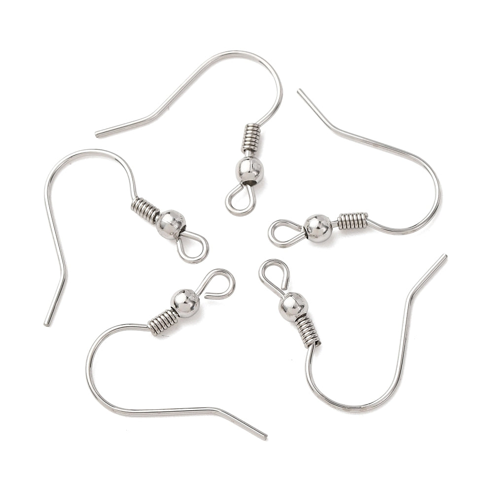 Fish Hook 316 Stainless Steel Earring 19mm 20pc