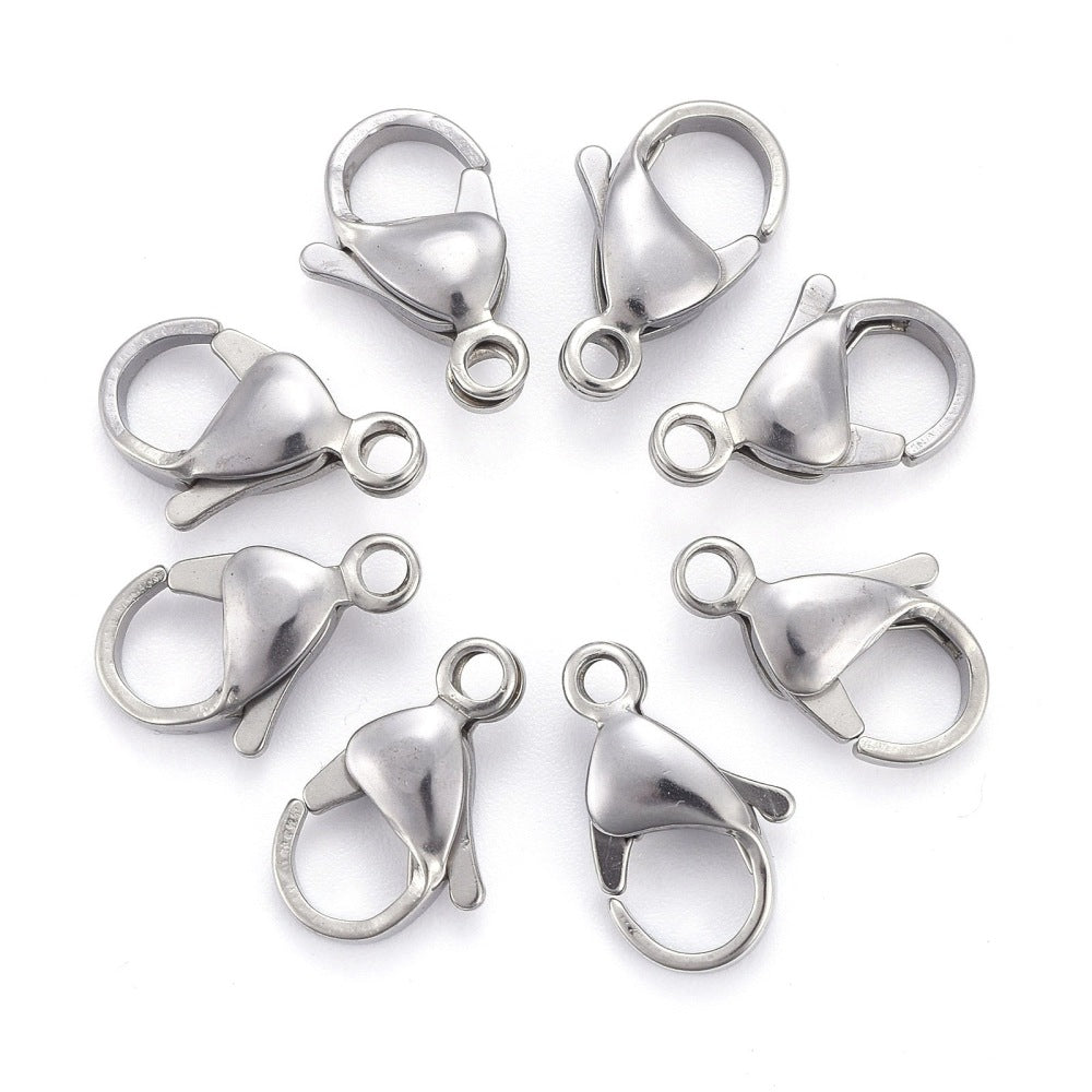 Lobster Claw Clasps 304 Stainless Steel 15mm 20pc