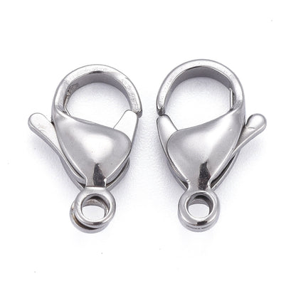 Lobster Claw Clasps 304 Stainless Steel 15mm 20pc