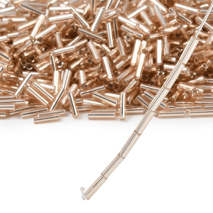 Glass Bugle Bead S/L Wheat