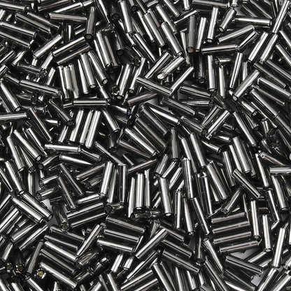 Glass Bugle Bead S/L Grey - Alberta Bead Store