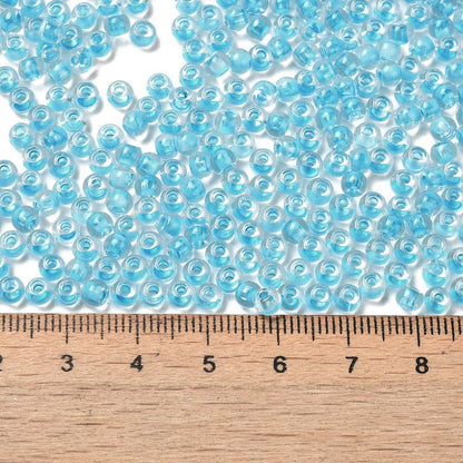 Glass Seed Bead C/L Deep Sky Blue 6/0