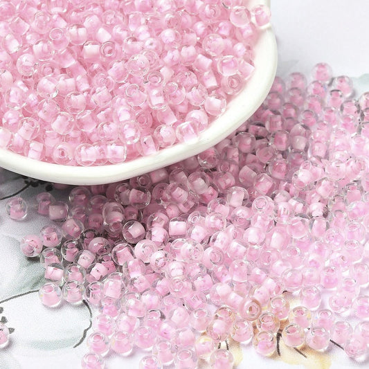 Glass Seed Bead C/L Pearl Pink 6/0