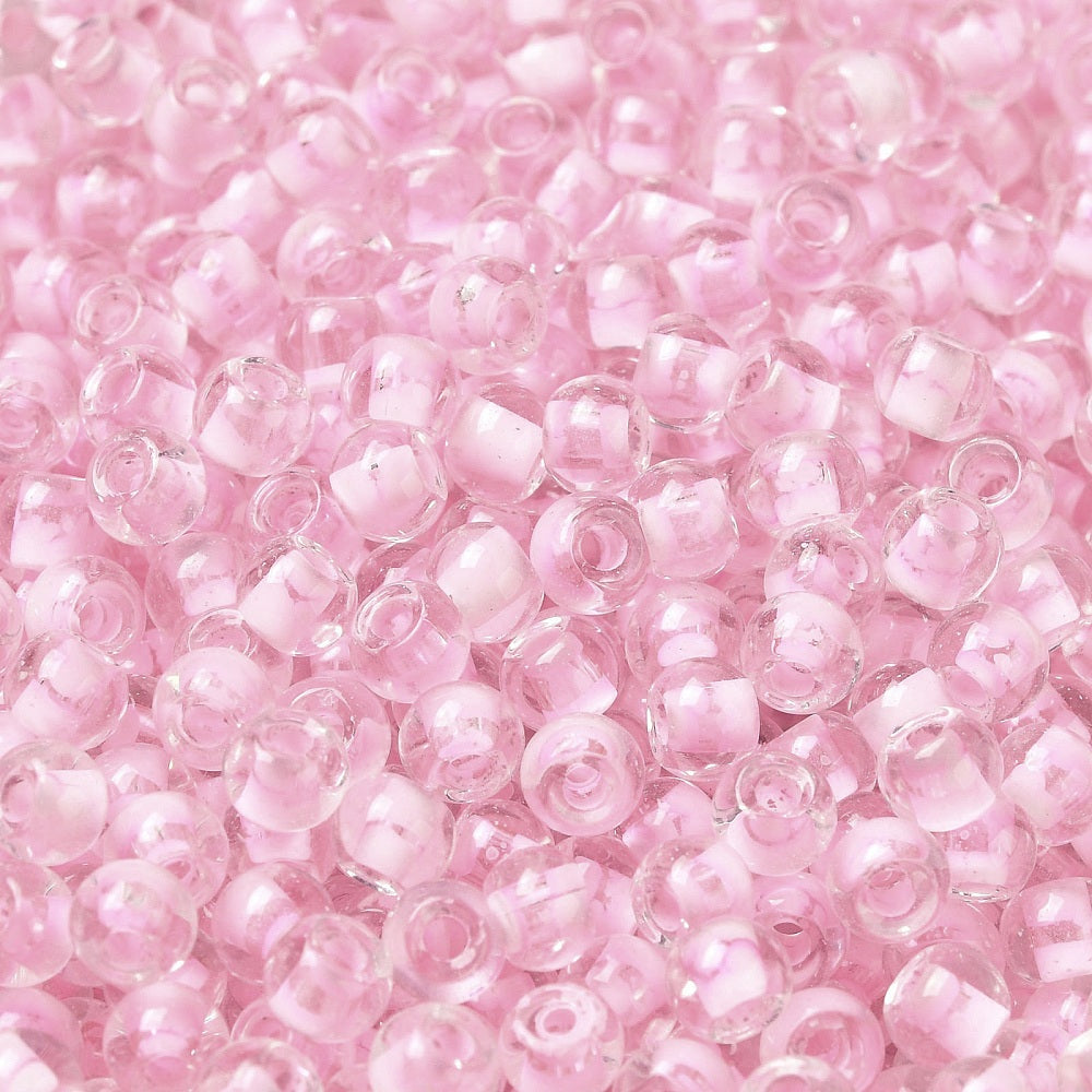 Glass Seed Bead C/L Pearl Pink 6/0