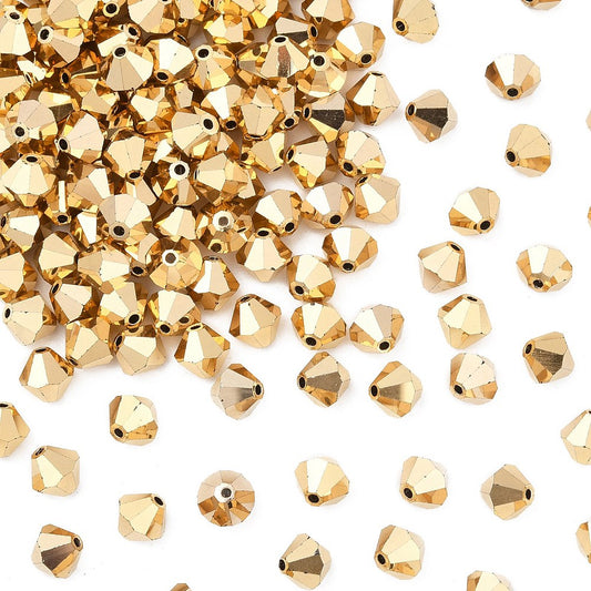 Preciosa® Crystal Beads Crystal Aurum 2x 6mm 144pc