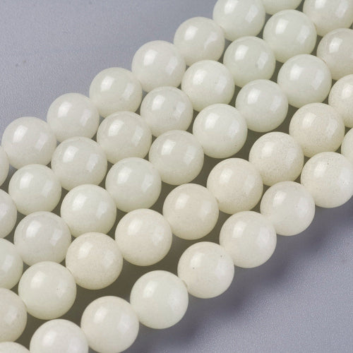 Luminous Stone White Bead - Alberta Bead Store