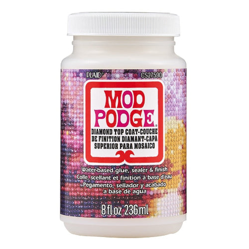 Mod Podge Diamond Top Coat (8oz) | Alberta Bead Store