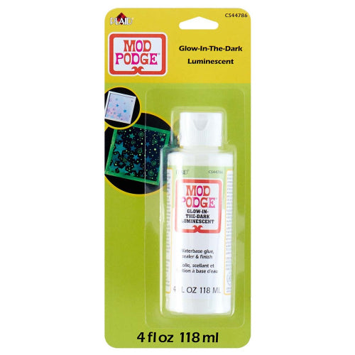 Mod Podge Waterbase Sealer/Glue/Finish, Glow-In-The-Dark (4oz) | Alberta Bead Store