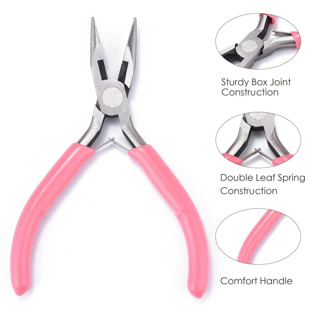 Jewelry Pliers Chain Nose Pink - Alberta Bead Store